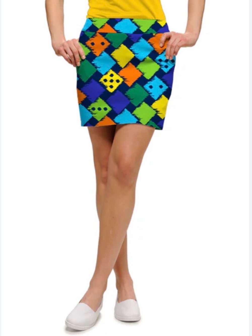 Loudmouth Fairway Fuzzy‎ Dice Women's Classic Golf Skort/Skirt Women’s Size 8